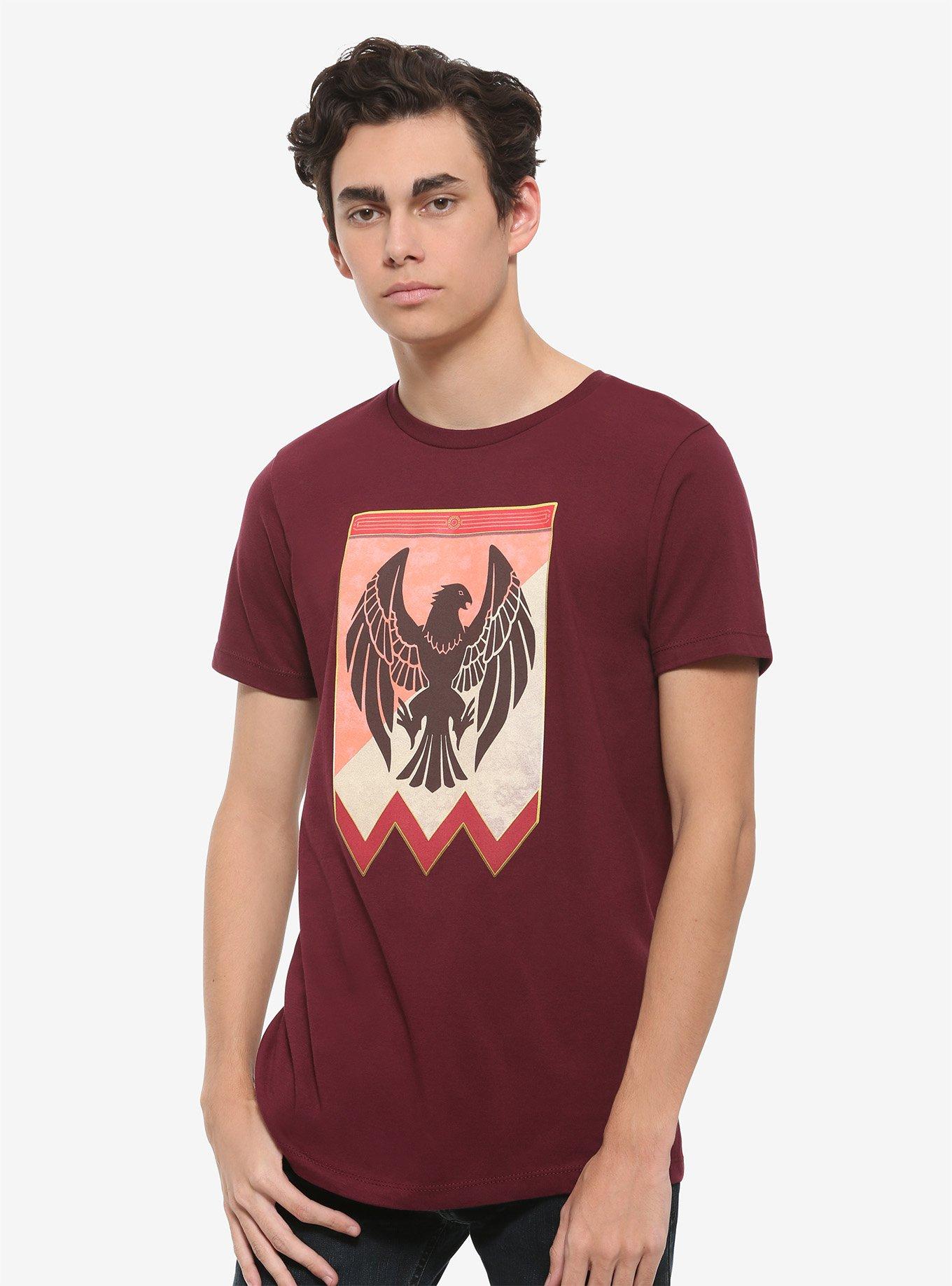 Fire Emblem: Three Houses Black Eagles T-Shirt, RED, alternate