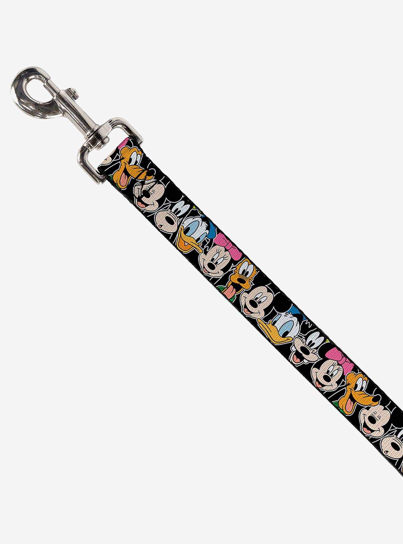 Disney Classic Characters Faces Dog Leash Black 6 Ft, , alternate