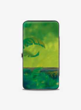 Disney The Lion King Timon Hula Dance Face Green Leaves Hinged Wallet, , hi-res