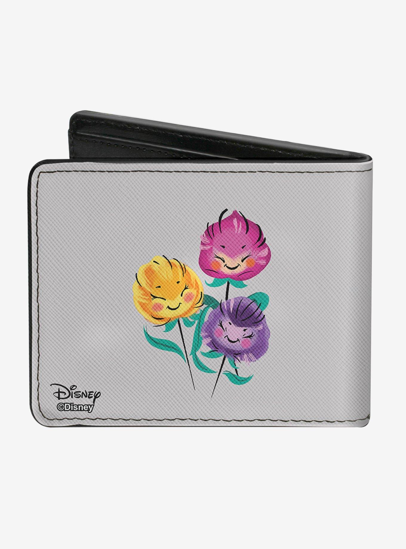 Disney Alice In Wonderland Alice and Chelshire Cat Flowers Bi-Fold Wallet, , hi-res