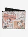 Disney Mickey Mouse Classic Sitting Pose Close Up Comics Bi-Fold Wallet, , alternate