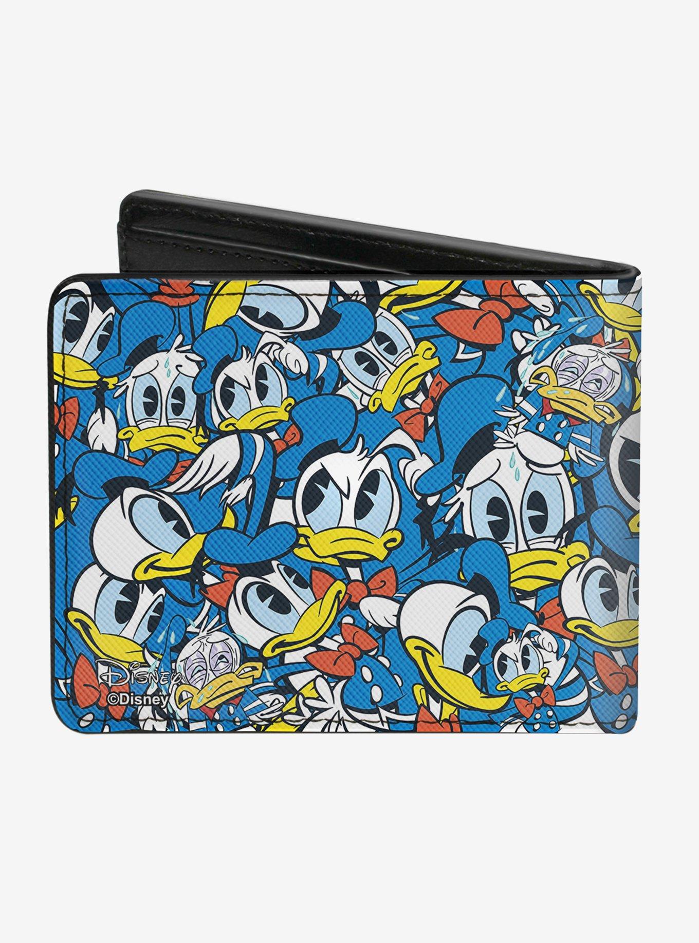 Disney Donald Duck Poses Stacked Collage Bi-Fold Wallet, , hi-res