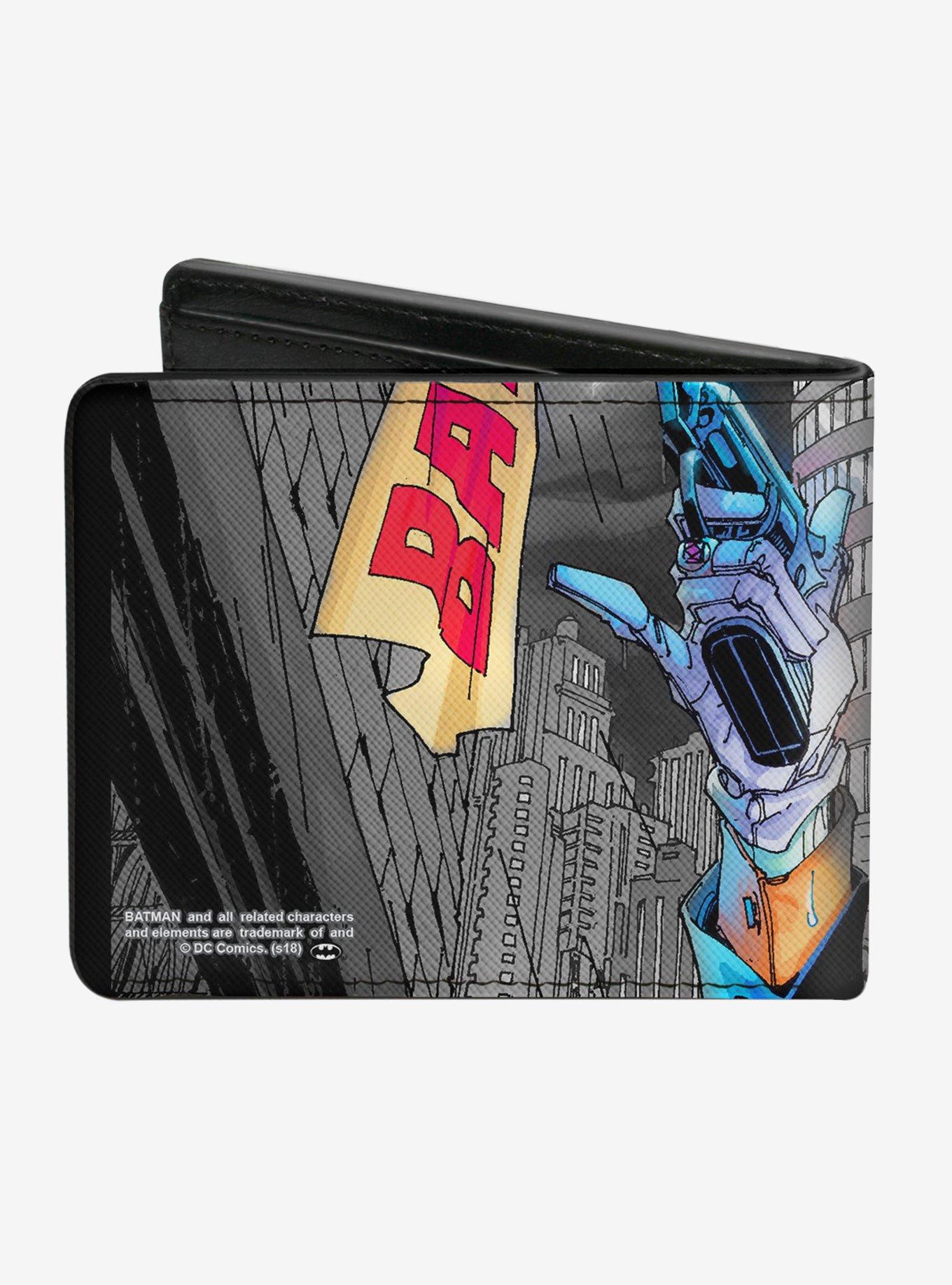 DC Comics Joker Smiling Gun Bang Alley Pose Bi-Fold Wallet, , alternate