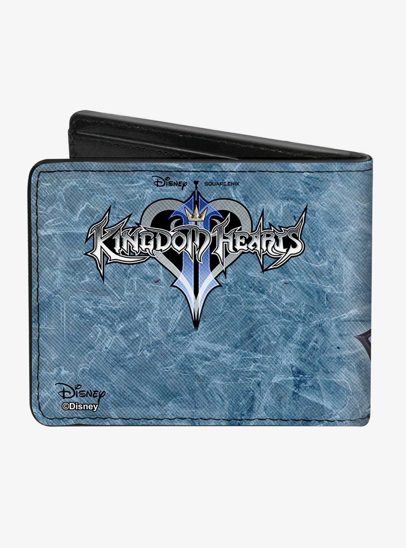 Disney Kingdom Hearts II Final Form Sora Pose Logo Keyblades Bi-Fold Wallet, , hi-res