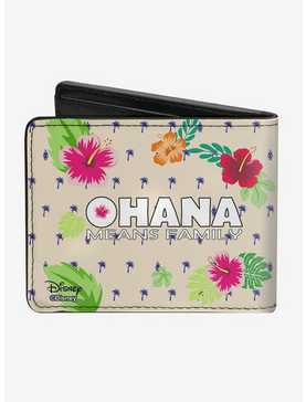 Disney Lilo & Stitch Winking Ohana Means Family Bi-Fold Wallet, , hi-res