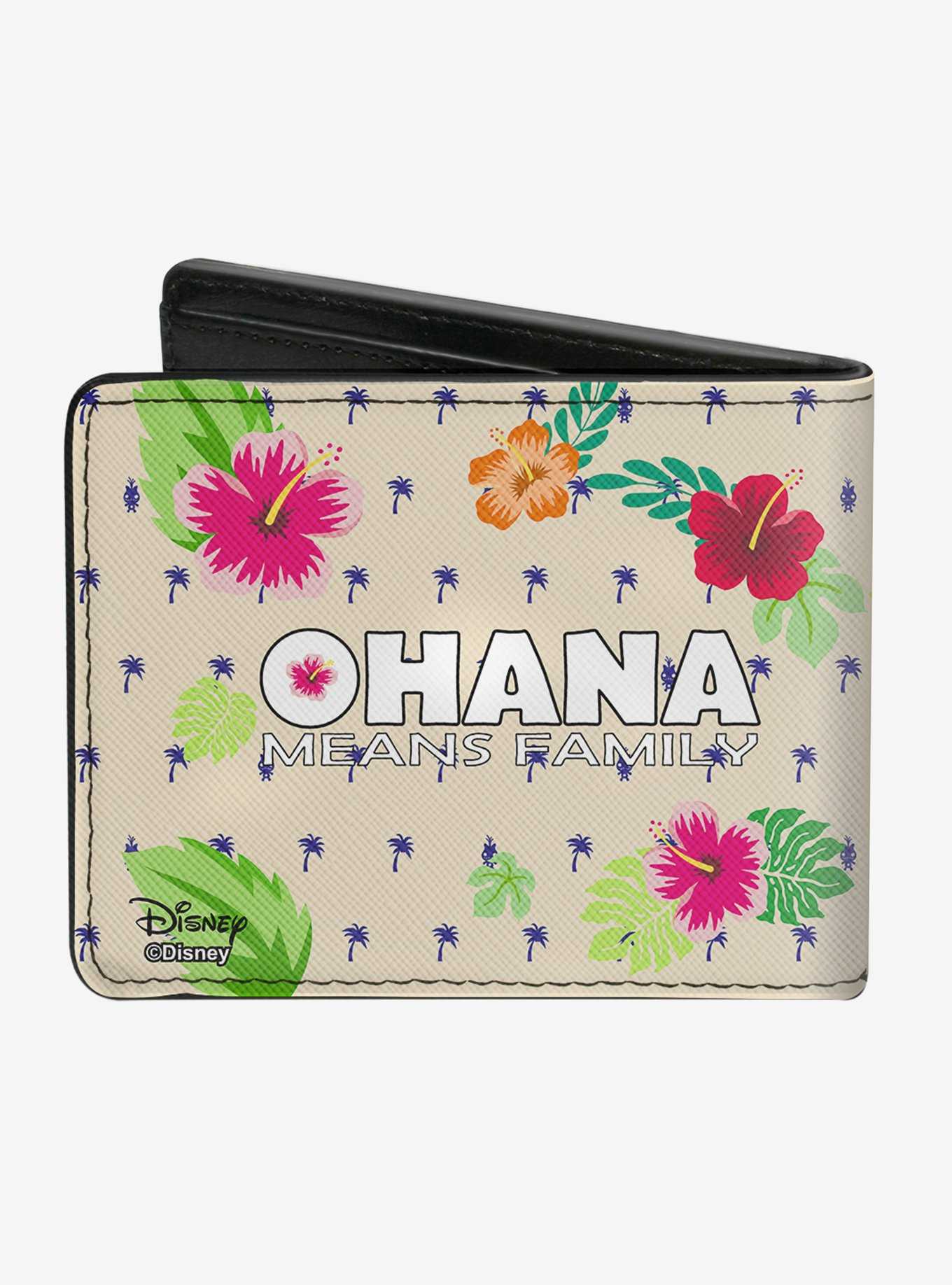 Disney Lilo & Stitch Winking Ohana Means Family Bi-Fold Wallet, , hi-res