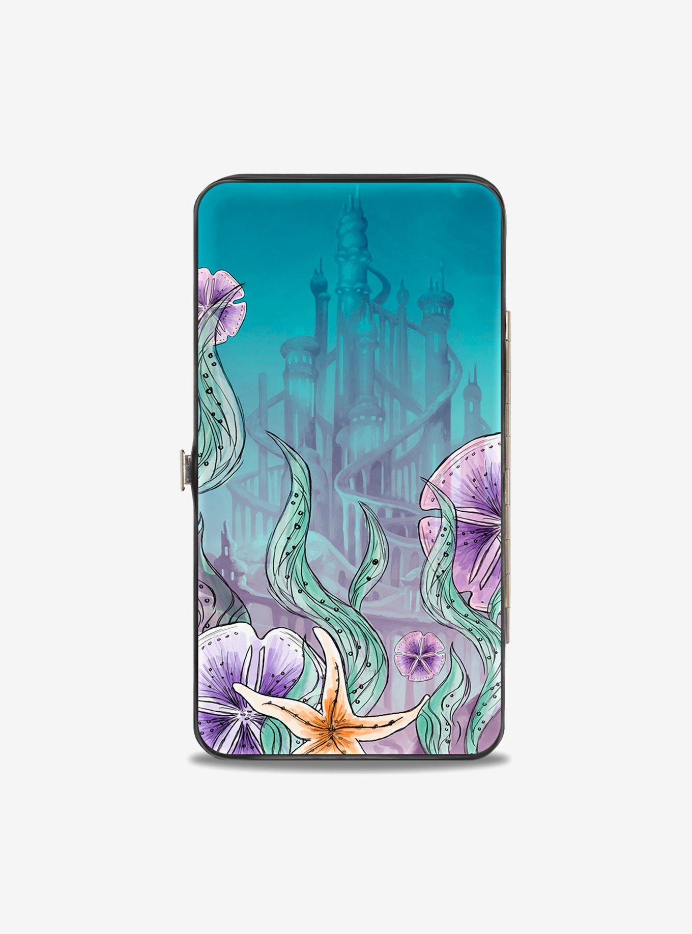 Disney The Little Mermaid Ariel Sketch Pose King Tritons Castle Shells Hinged Wallet, , hi-res