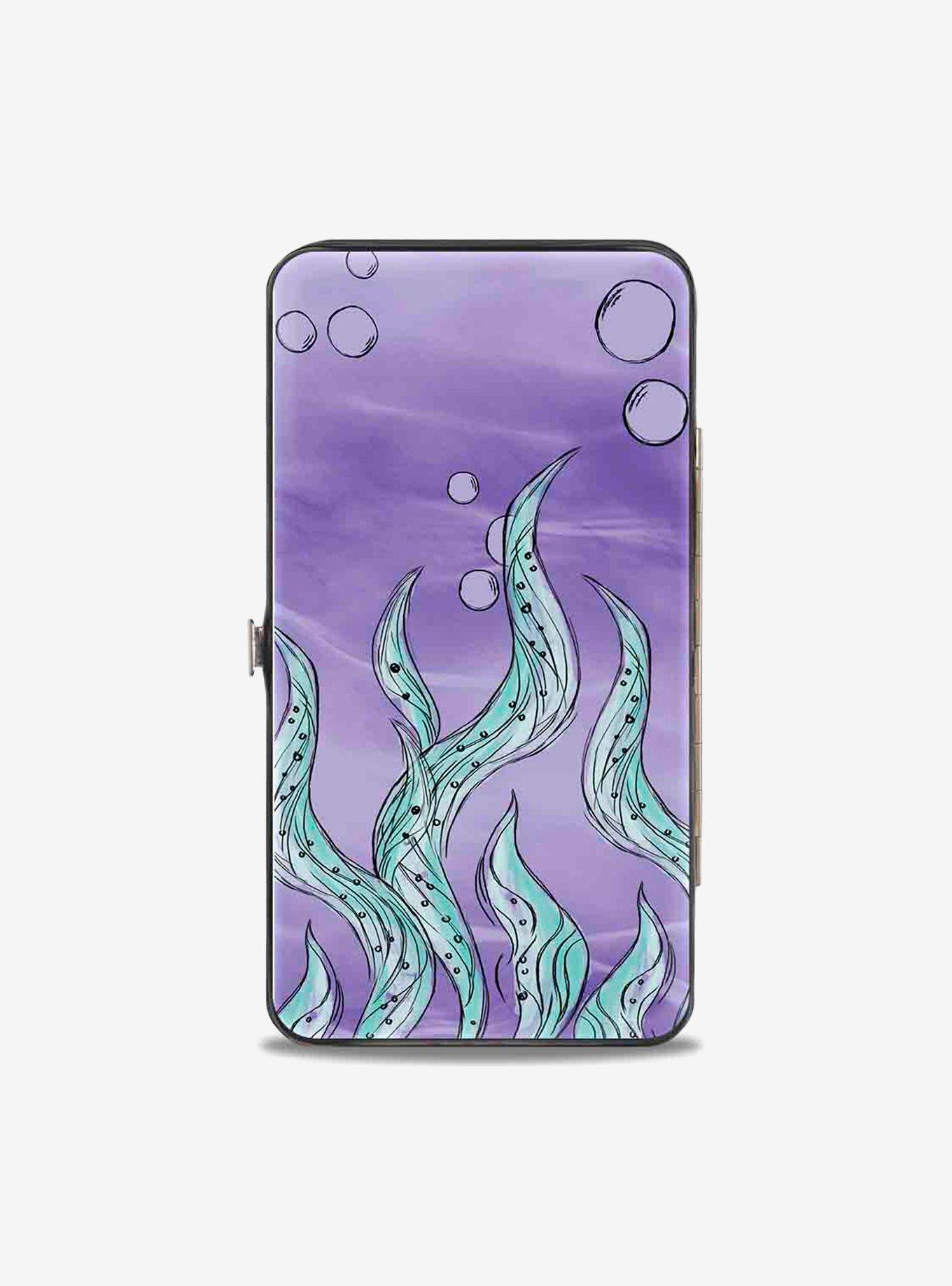 Disney The Little Mermaid Ursula Smiling Sketch Kelp Hinged Wallet, , alternate