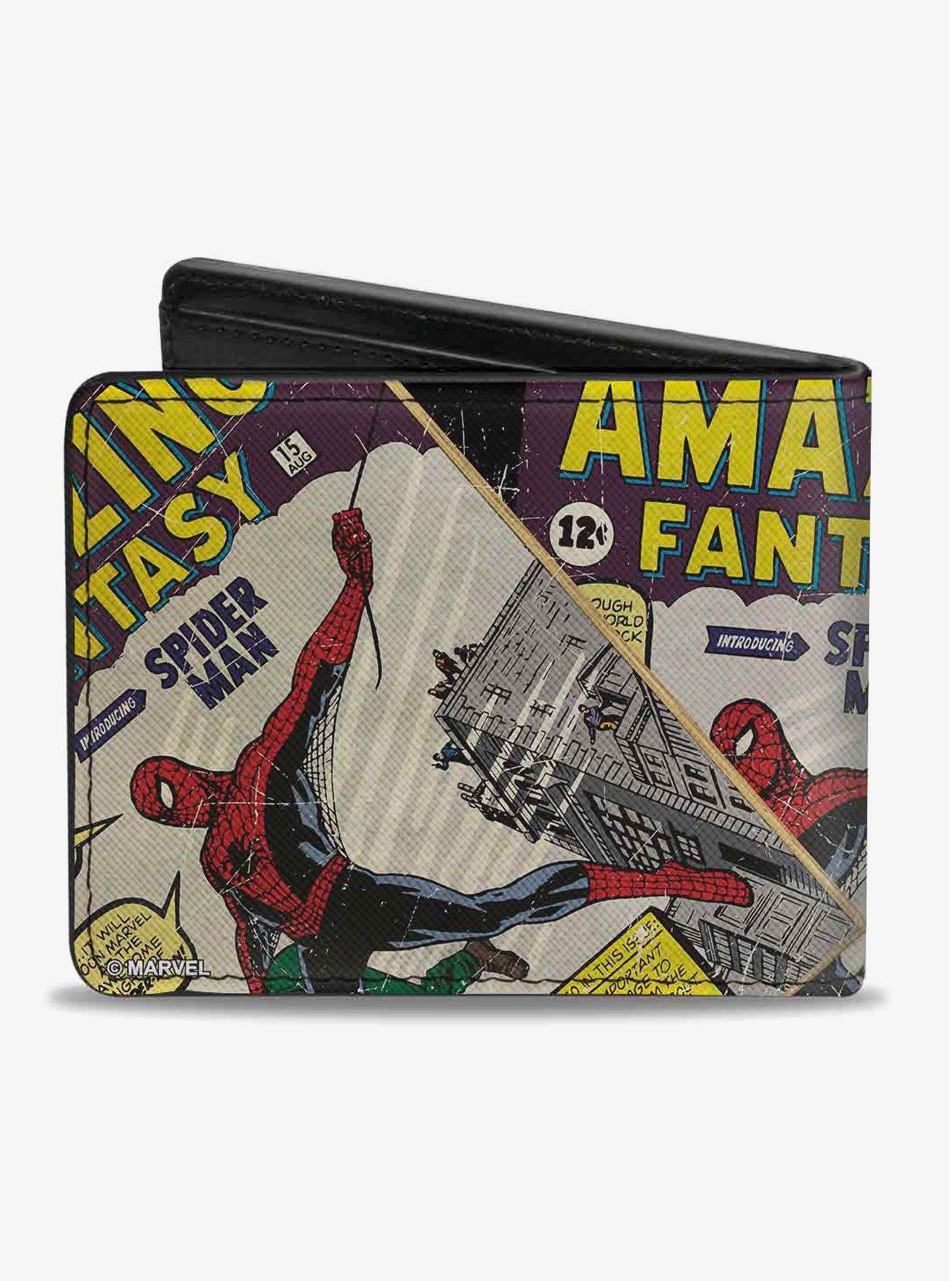 Marvel Spider-Man Carrying Man Amazing Fantasy Comic Book Cover Bi-Fold Wallet, , alternate