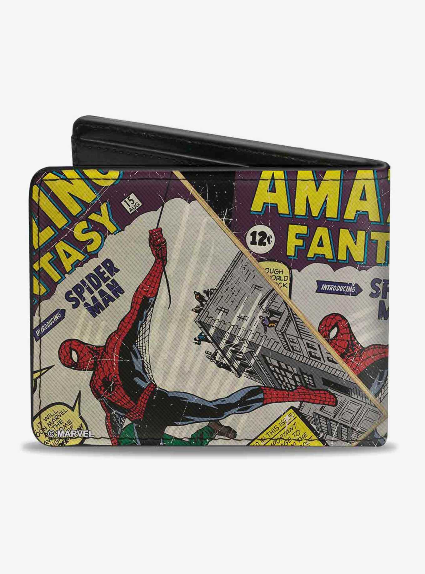 Marvel Spider-Man Carrying Man Amazing Fantasy Comic Book Cover Bi-Fold Wallet, , hi-res