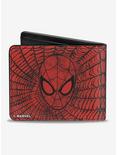 Marvel Spider-Man Face Web Sketch Bi-Fold Wallet, , alternate