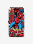 Marvel Spider-Man: The Amazing Spider-Man Action Pose Retro Comic Blocks Hinged Wallet, , alternate
