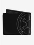 Star Wars Aurebesh Dark Side Galactic Empire Insignia Bi-Fold Wallet, , alternate