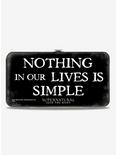 Supernatural Dean Sam Castiel Nothing In Our Lives Is Simple Hinged Wallet, , alternate