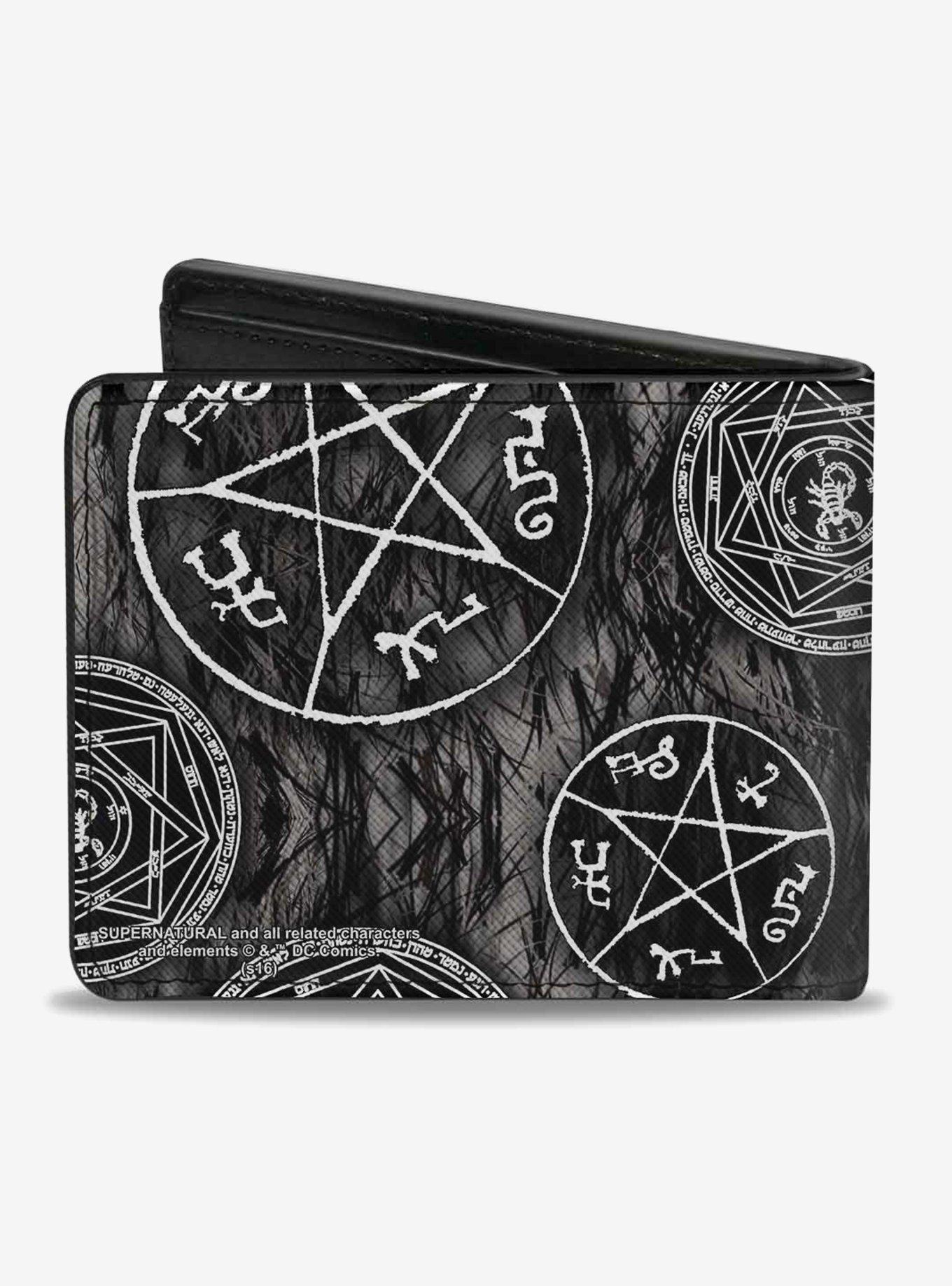 Supernatural Devils Trap Pentagrams  Bi-Fold Wallet, , alternate