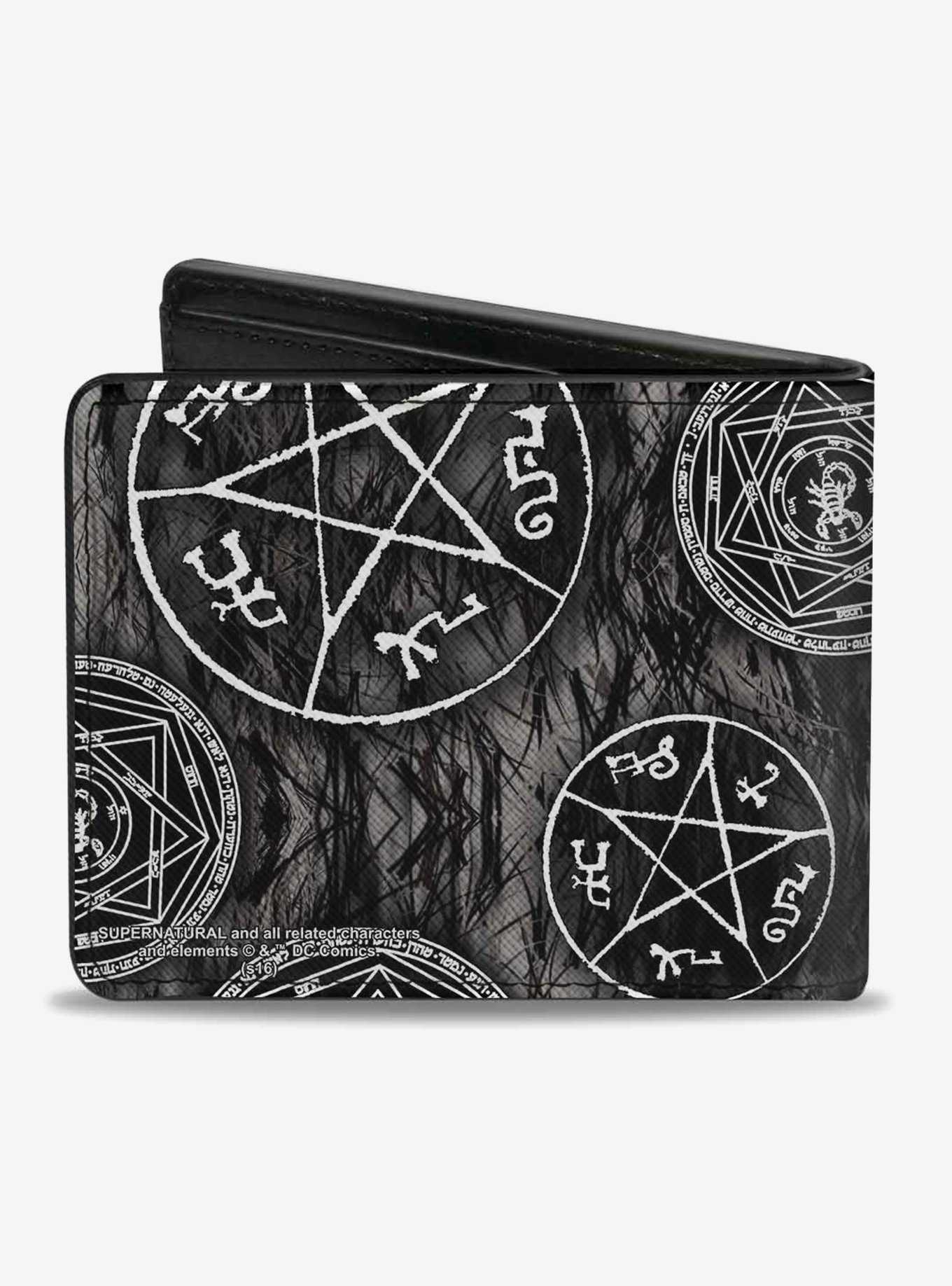 Supernatural Devils Trap Pentagrams  Bi-Fold Wallet, , hi-res