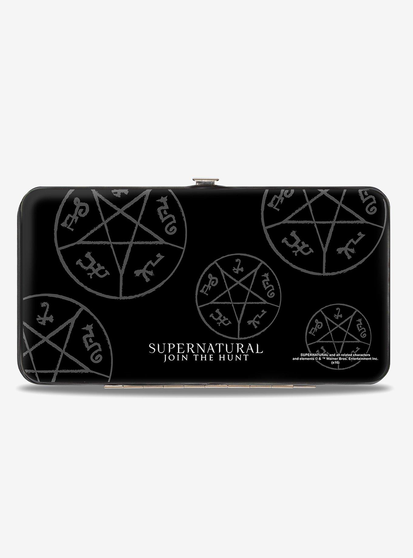 Supernatural Devils Trap Symbol Scattered Hinged Wallet, , alternate