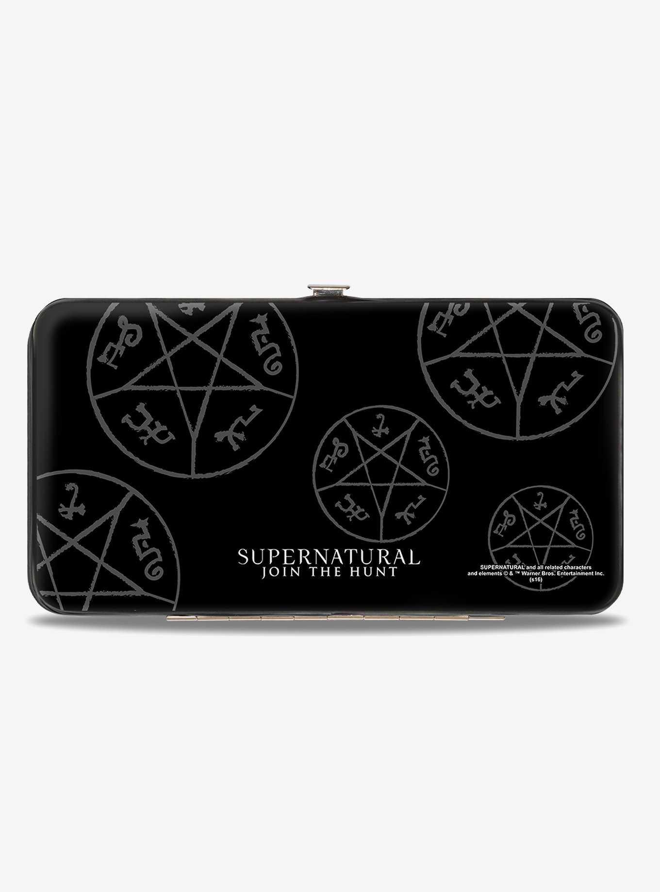 Supernatural Devils Trap Symbol Scattered Hinged Wallet, , hi-res