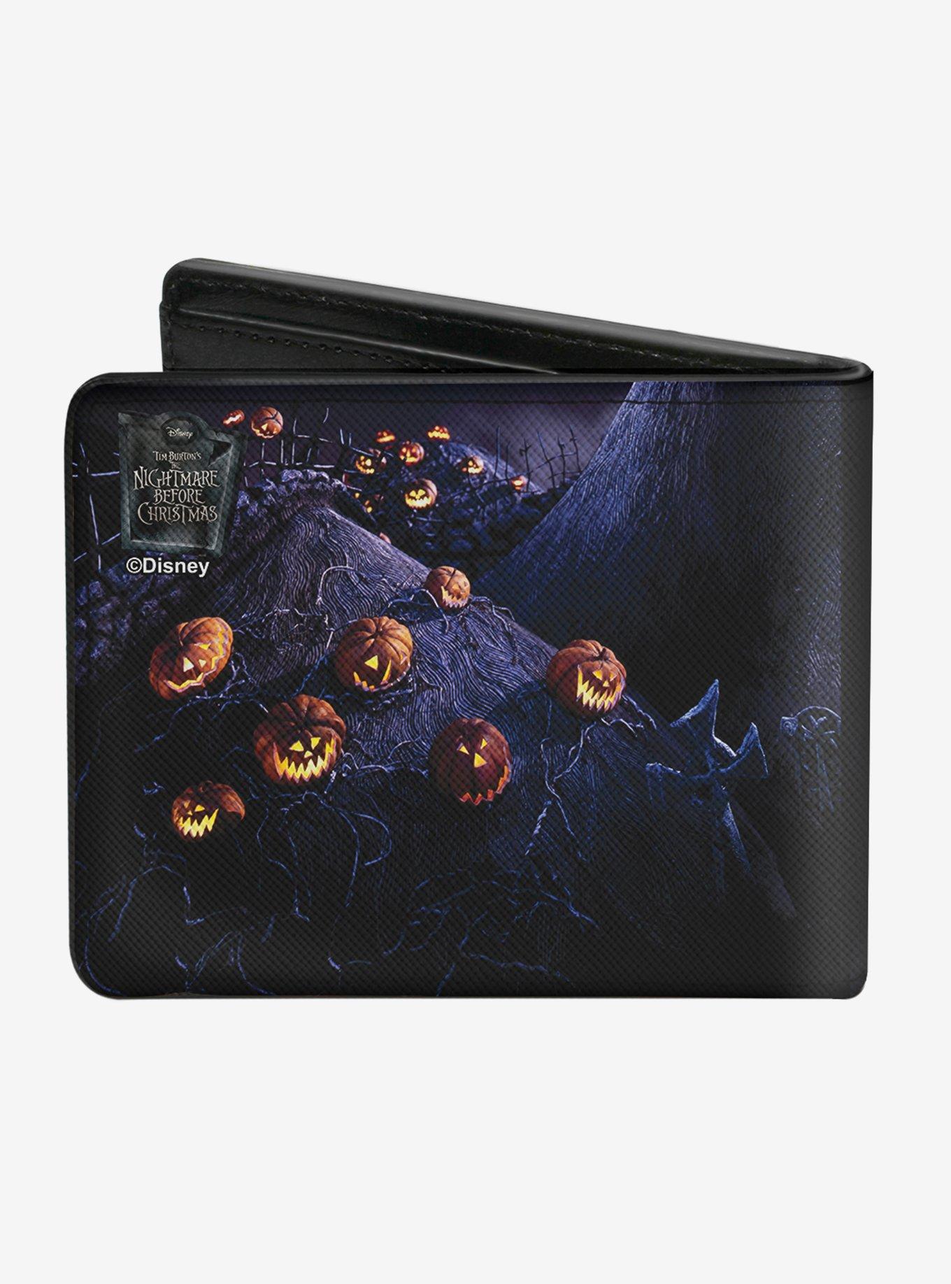 The Nightmare Before Christmas Jack Full Moon Pose Pumpkin Patch Bi-Fold Wallet, , alternate