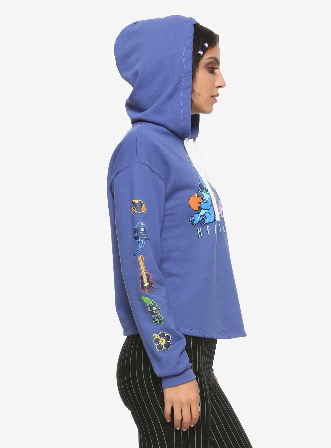 Disney Lilo & Stitch Icon Sleeve Girls Hoodie, MULTI, alternate