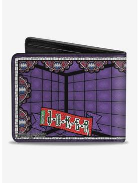 DC Comics Joker Stained Glass Bi-Fold Wallet, , hi-res