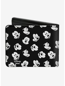 Disney Mickey Mouse Expressions Button Logo Bi-Fold Wallet, , hi-res