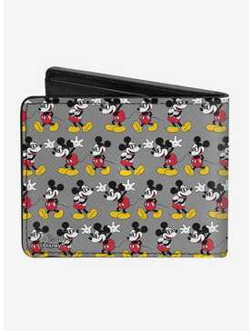 Disney Mickey Mouse Nerdy Poses Bi-Fold Wallet, , hi-res