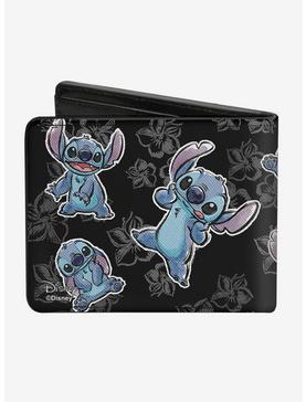 Disney Lilo & Stitch Hibicus Poses Stitch Sketch Bi-Fold Wallet, , hi-res