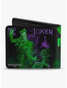 DC Comics Joker Card Flipping Poses Bi-Fold Wallet, , hi-res