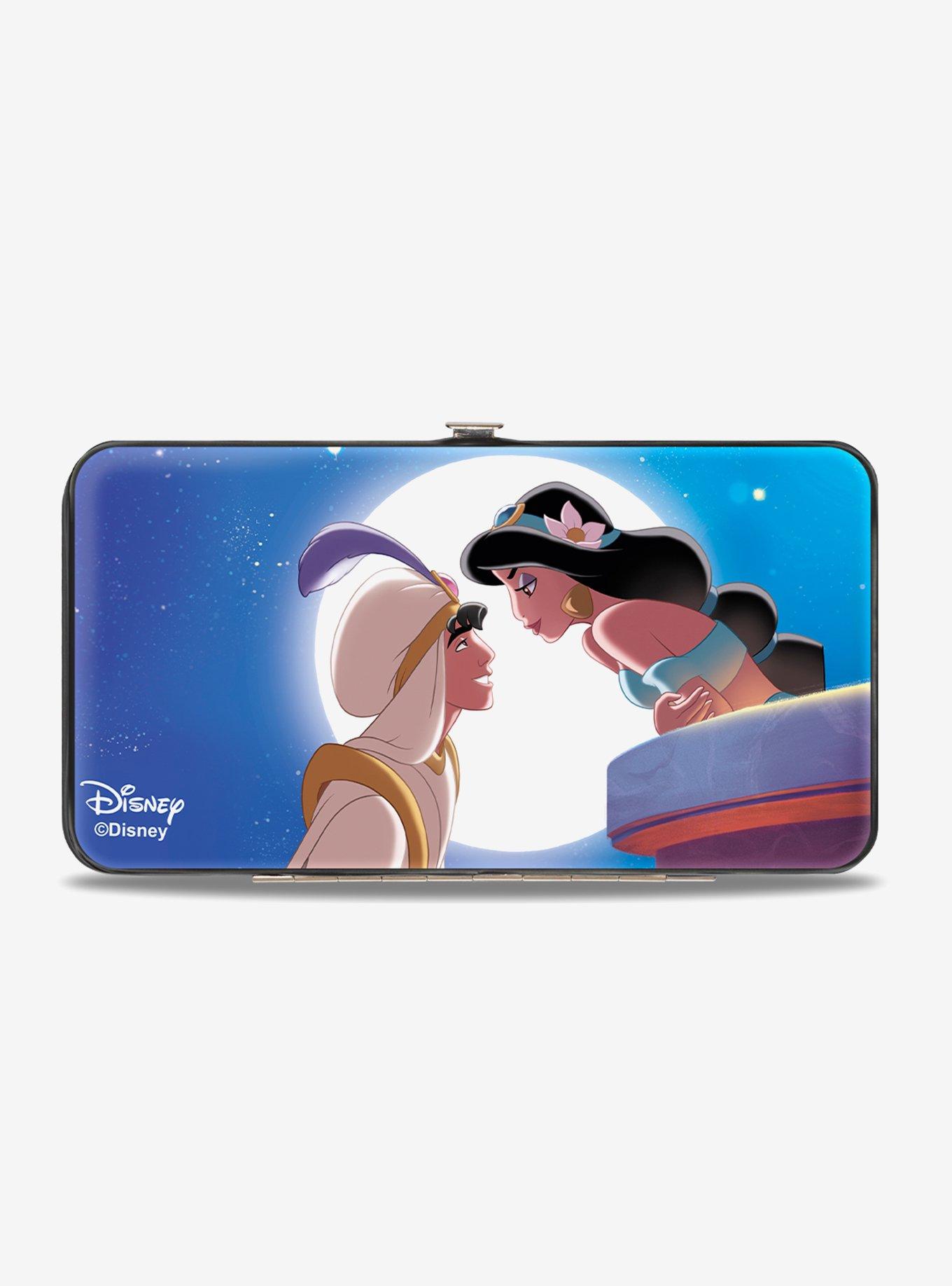 Disney Classic Aladdin Jasmine Moonlight Kiss Scene Hinged Wallet, , alternate