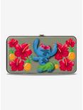 Disney Lilo & Stitch Hula Hibiscus Flowers Pineapples Hinged Wallet, , alternate
