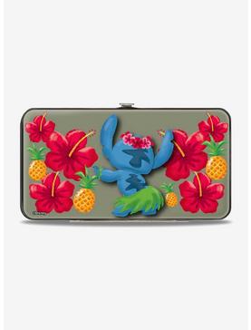 Disney Lilo & Stitch Hula Hibiscus Flowers Pineapples Hinged Wallet, , hi-res
