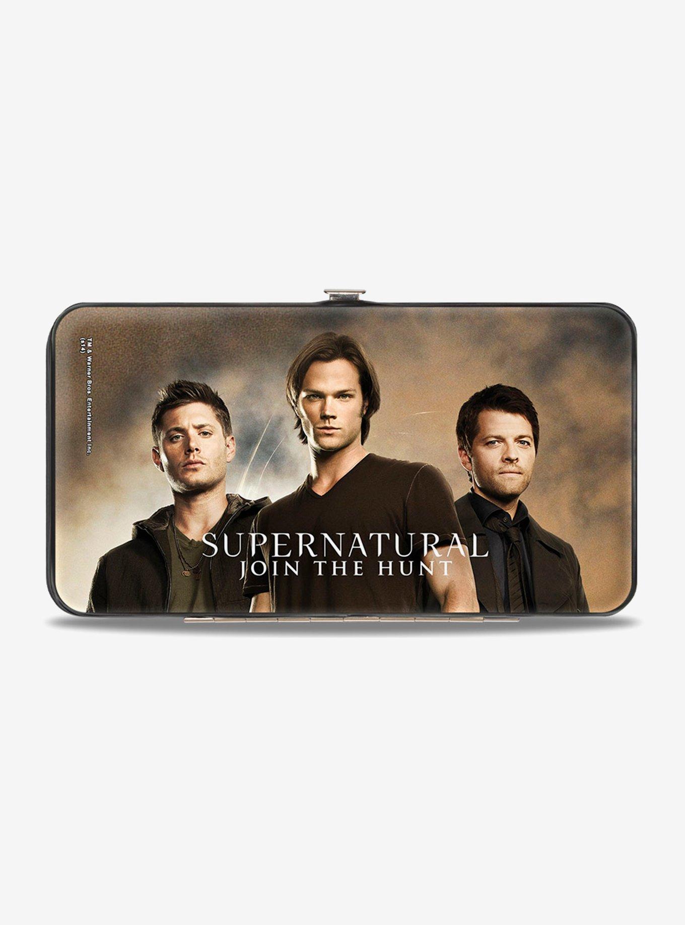 Supernatural Dean Sam Castiel Group Join The Hunt Hinged Wallet, , alternate