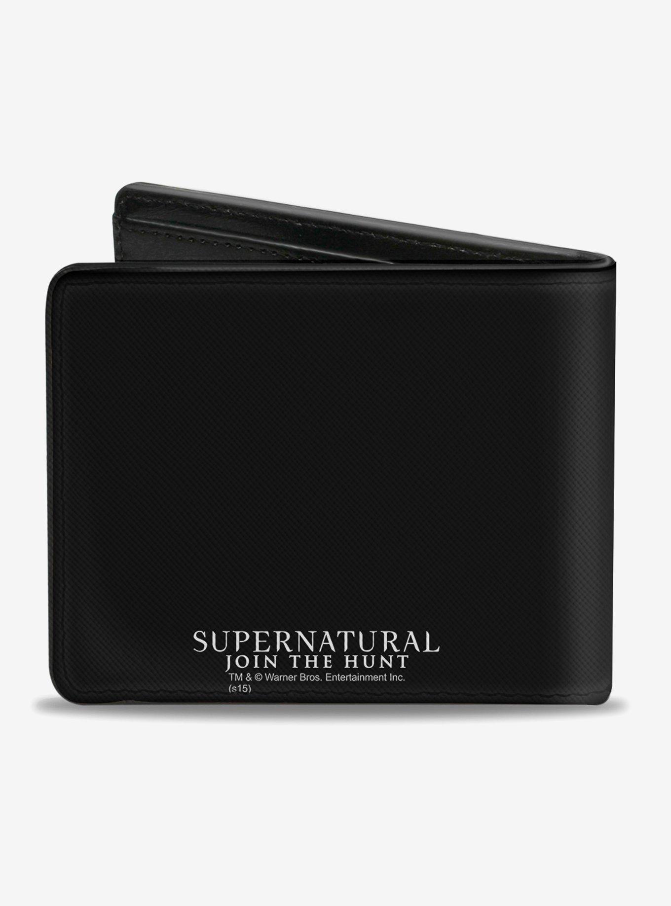 Supernatural Winchster Logo Saving People Hunting Things Family Business Bi-Fold Wallet, , hi-res