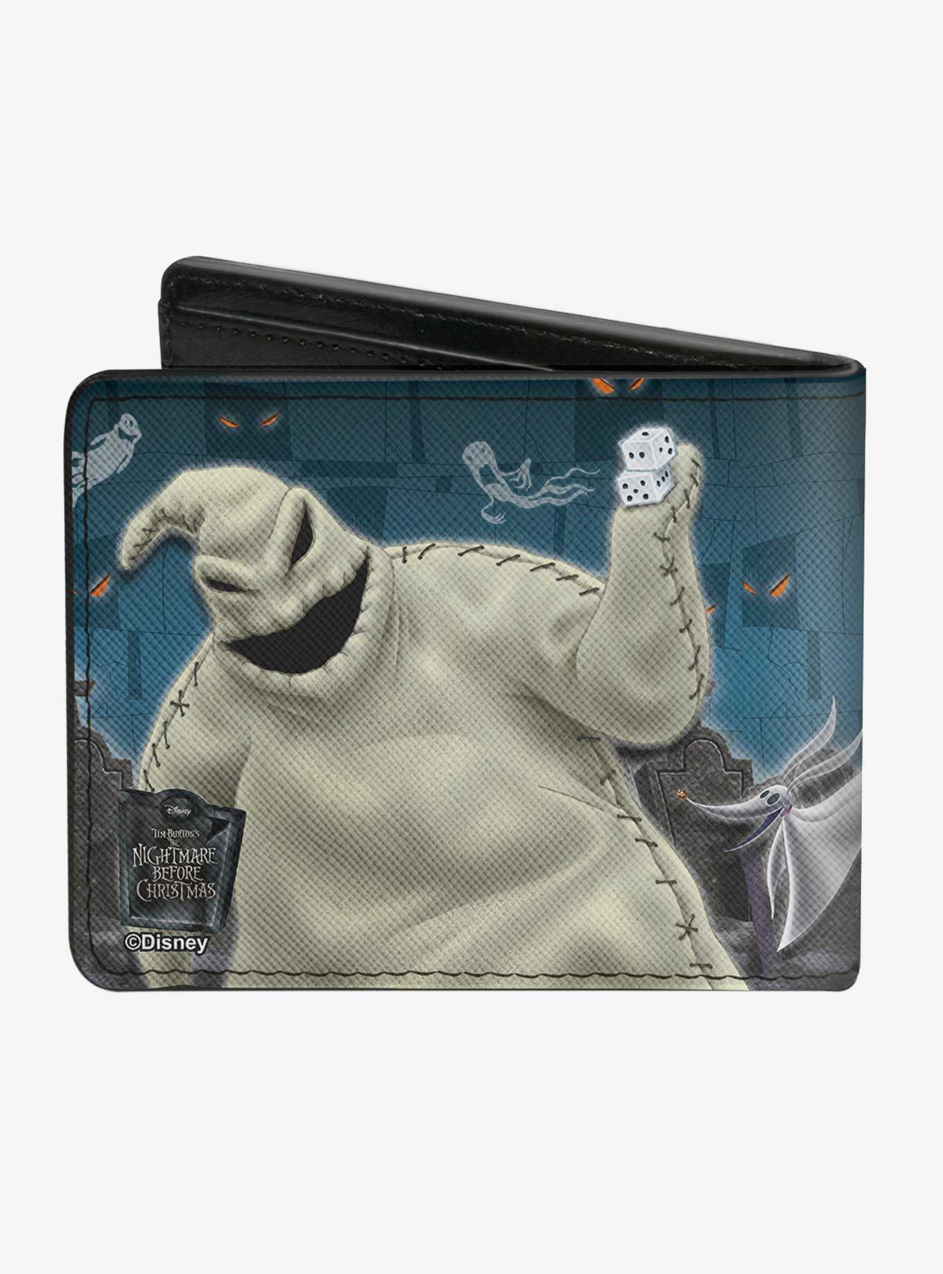 The Nightmare Before Christmas Four Character Group Cemetery Scene Bi-Fold Wallet, , hi-res