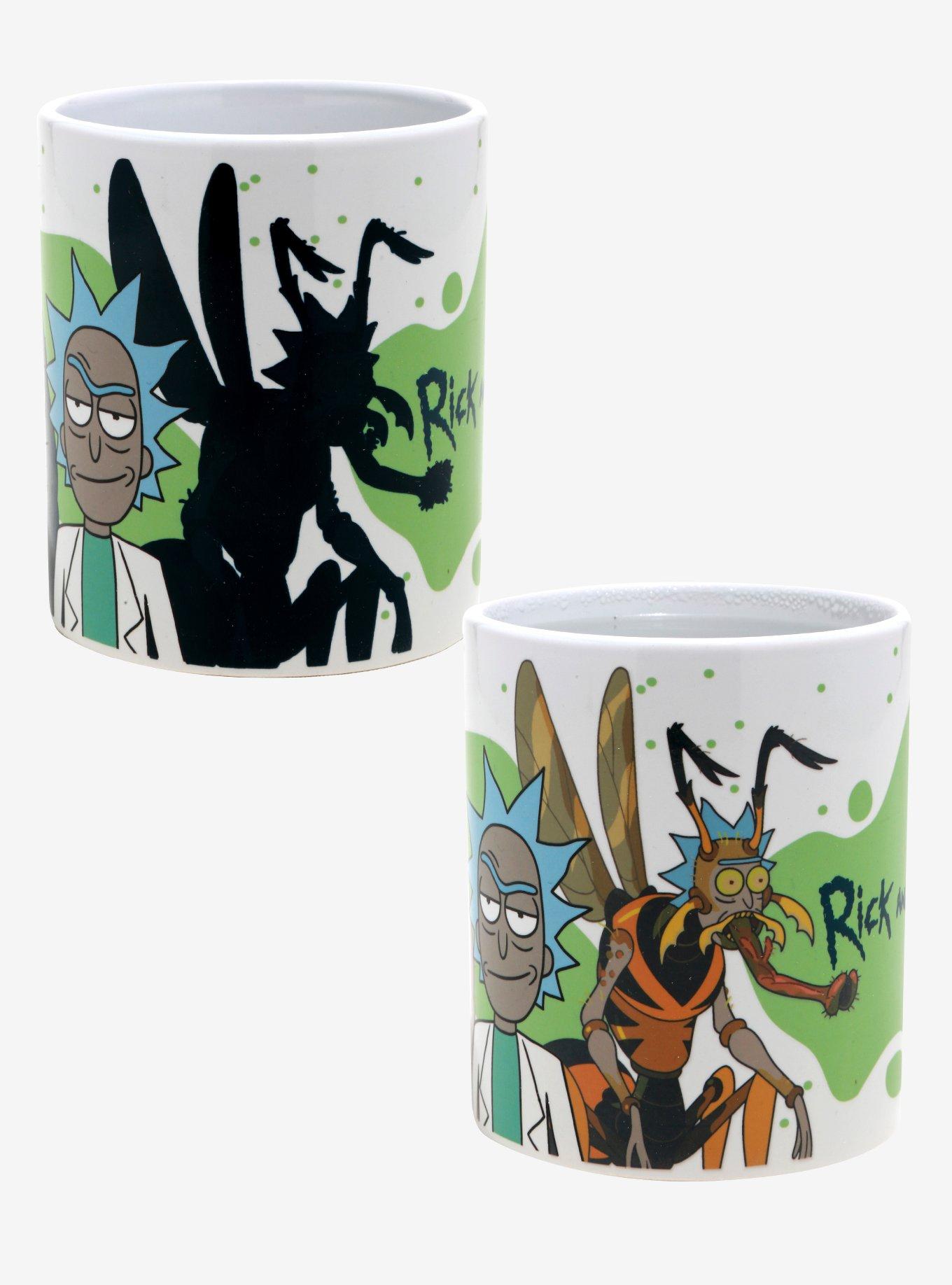 Rick And Morty Shrimp Rick Teddy Rick Heat Reveal Mug, , alternate