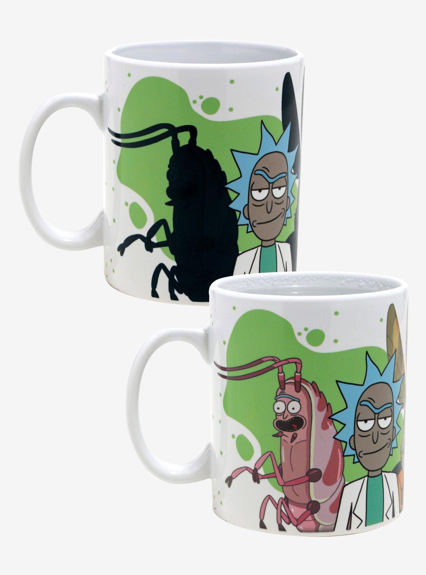 Rick And Morty Shrimp Rick Teddy Rick Heat Reveal Mug, , alternate