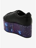 Black With Galaxy Sole Platform Sneakers, MULTI, alternate