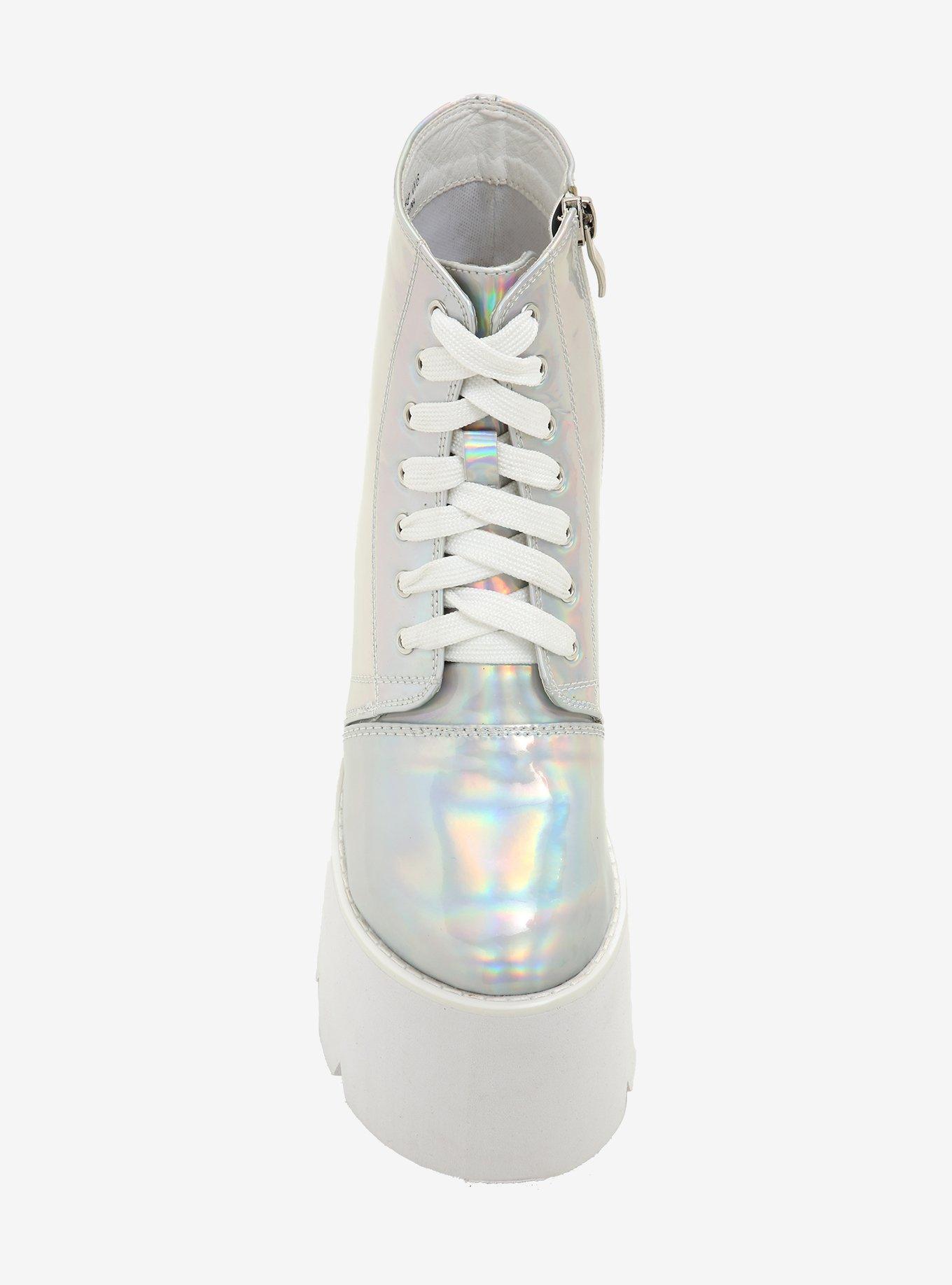 Holographic Platform Booties, MULTI, alternate