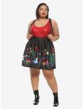 Disney Alice In Wonderland Flower Garden Suspender Skirt Plus Size, MULTI, alternate
