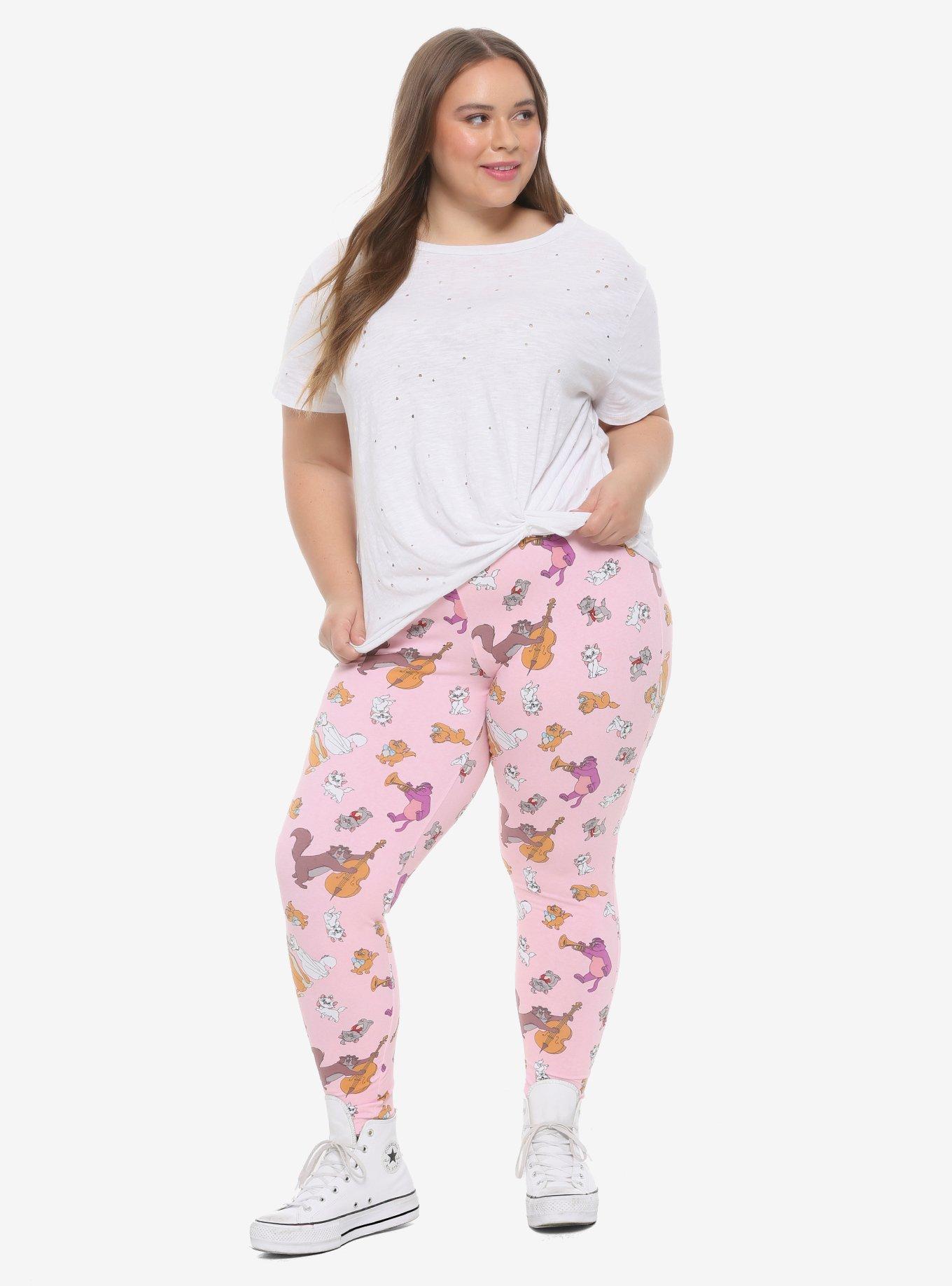 Disney The Aristocats Music Cats Leggings Plus Size, MULTI, alternate