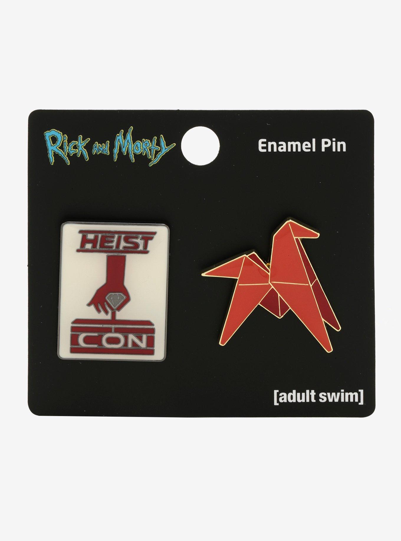 Rick and Morty Heist Con Enamel Pin Set - BoxLunch Exclusive, , alternate
