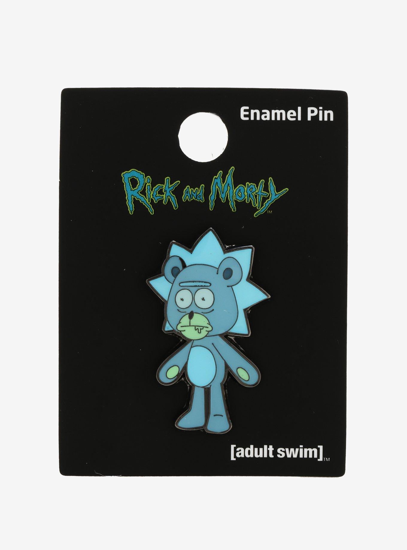 Loungefly Rick and Morty Teddy Rick Enamel Pin, , alternate