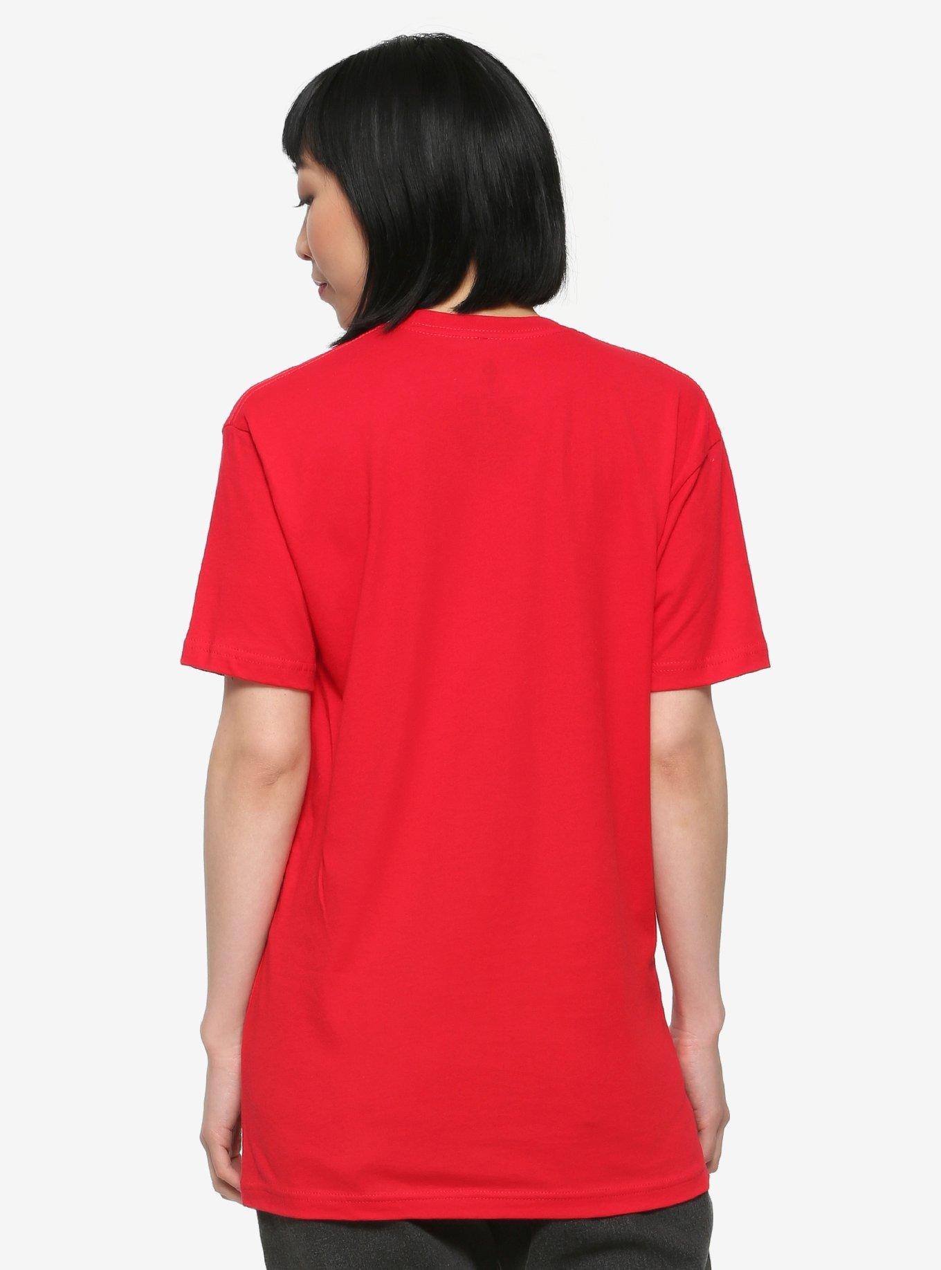 Elf Smiling's My Favorite Women's T-Shirt, RED, alternate