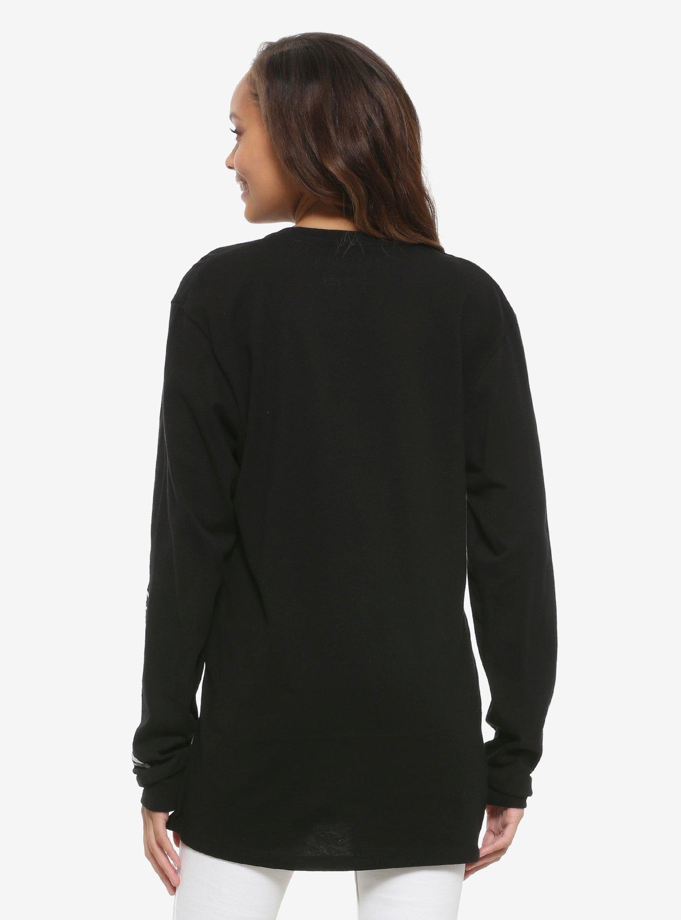 DC Comics Birds of Prey Harley Quinn Women's Long Sleeve T-Shirt - BoxLunch Exclusive, BLACK, alternate