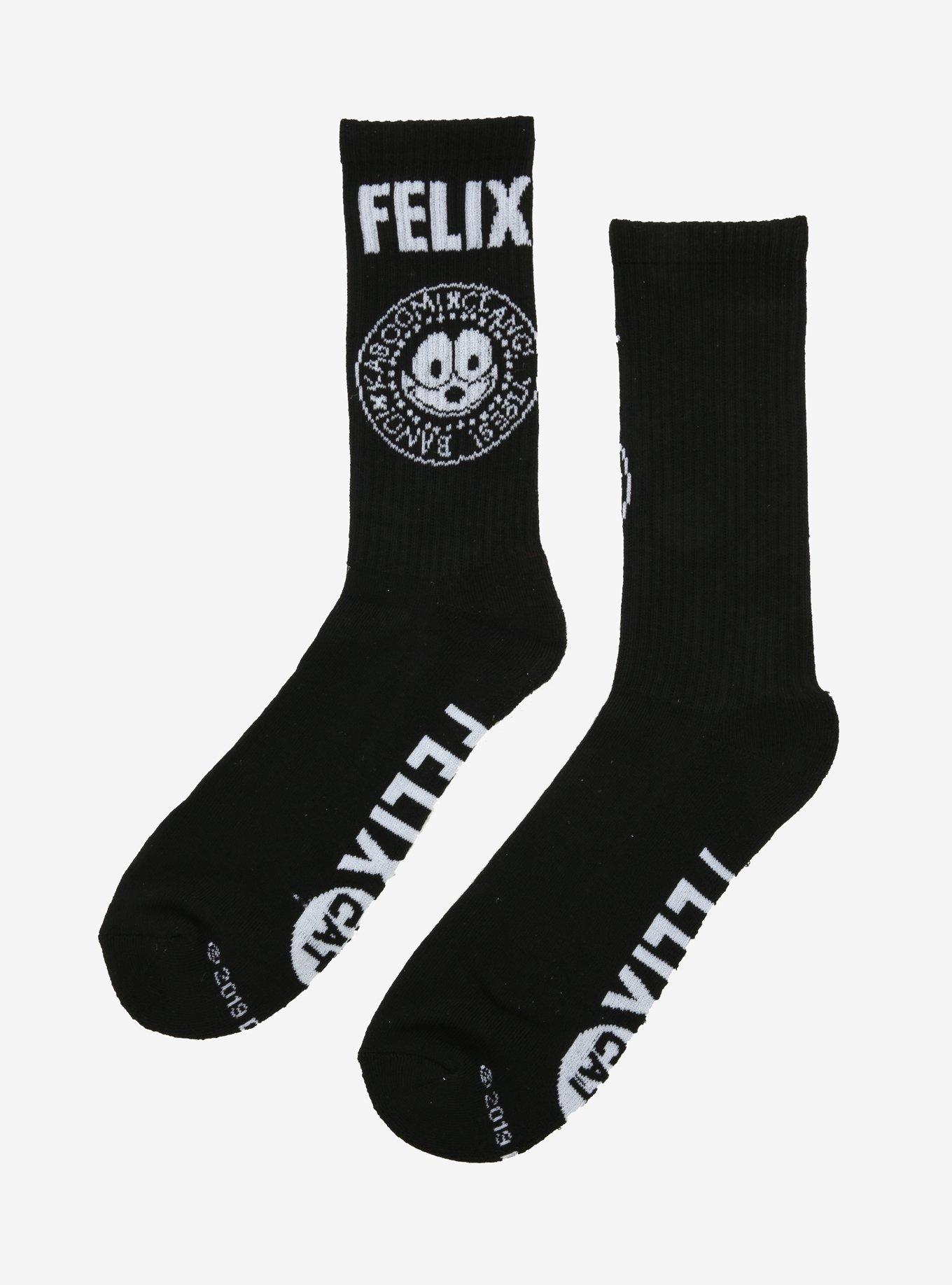 Felix the Cat Crew Socks, , alternate