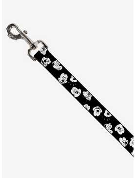 Disney Mickey Mouse Expressions Scattered Dog Leash, , hi-res
