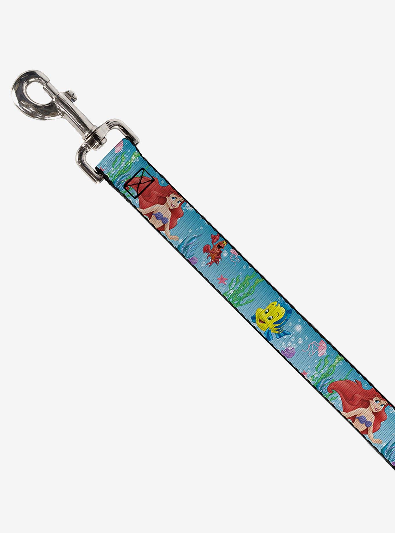 Disney The Little Mermaid Ariel Sebastian Flounder Scene Dog Leash, , hi-res