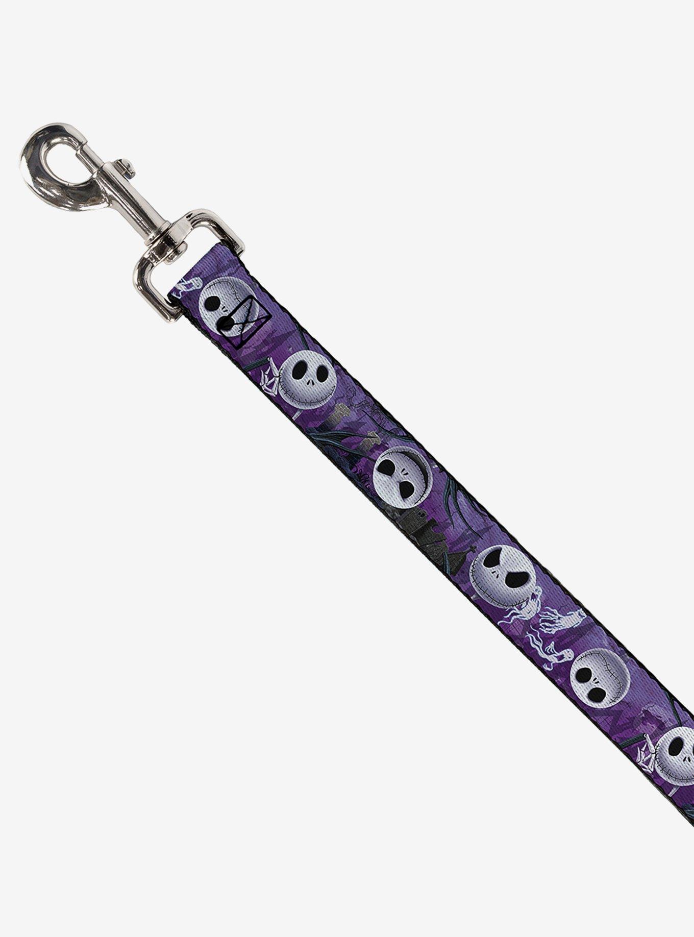 The Nightmare Before Christmas Jack Expressions Ghosts In Cemetery Dog Leash, , hi-res