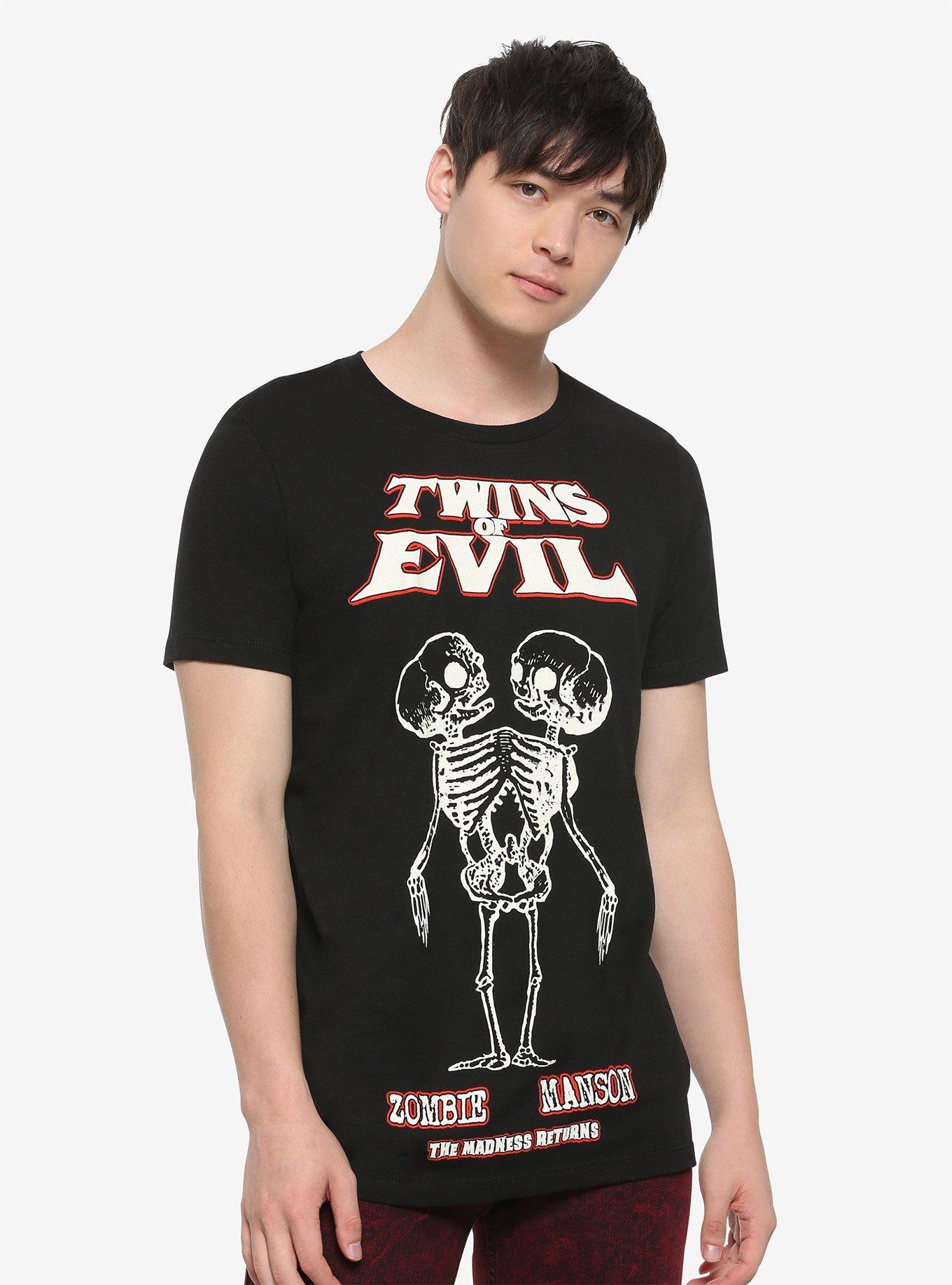 Rob Zombie & Marilyn Manson Twins Of Evil Tour T-Shirt, , alternate